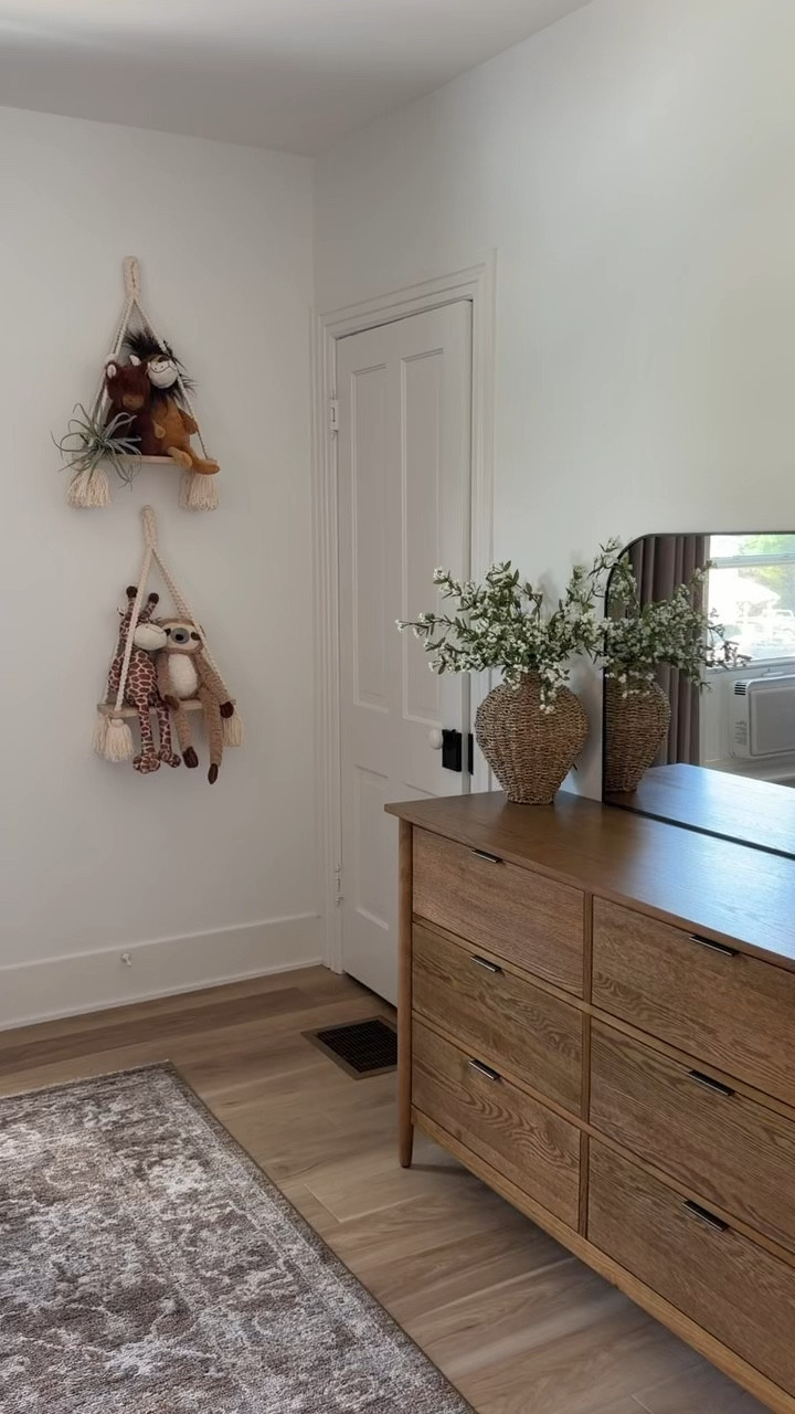 Hearth & Hand with Magnolia has a beautiful contemporary wooden 6 drawer dresser in aged oak under $600 — this piece is worth it! 

#Targethome
#Airbnbhome