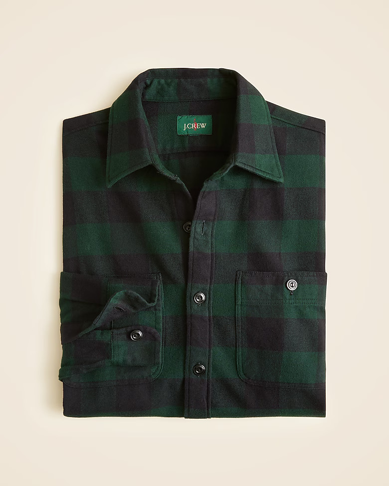 Midweight flannel workshirt | J. Crew US