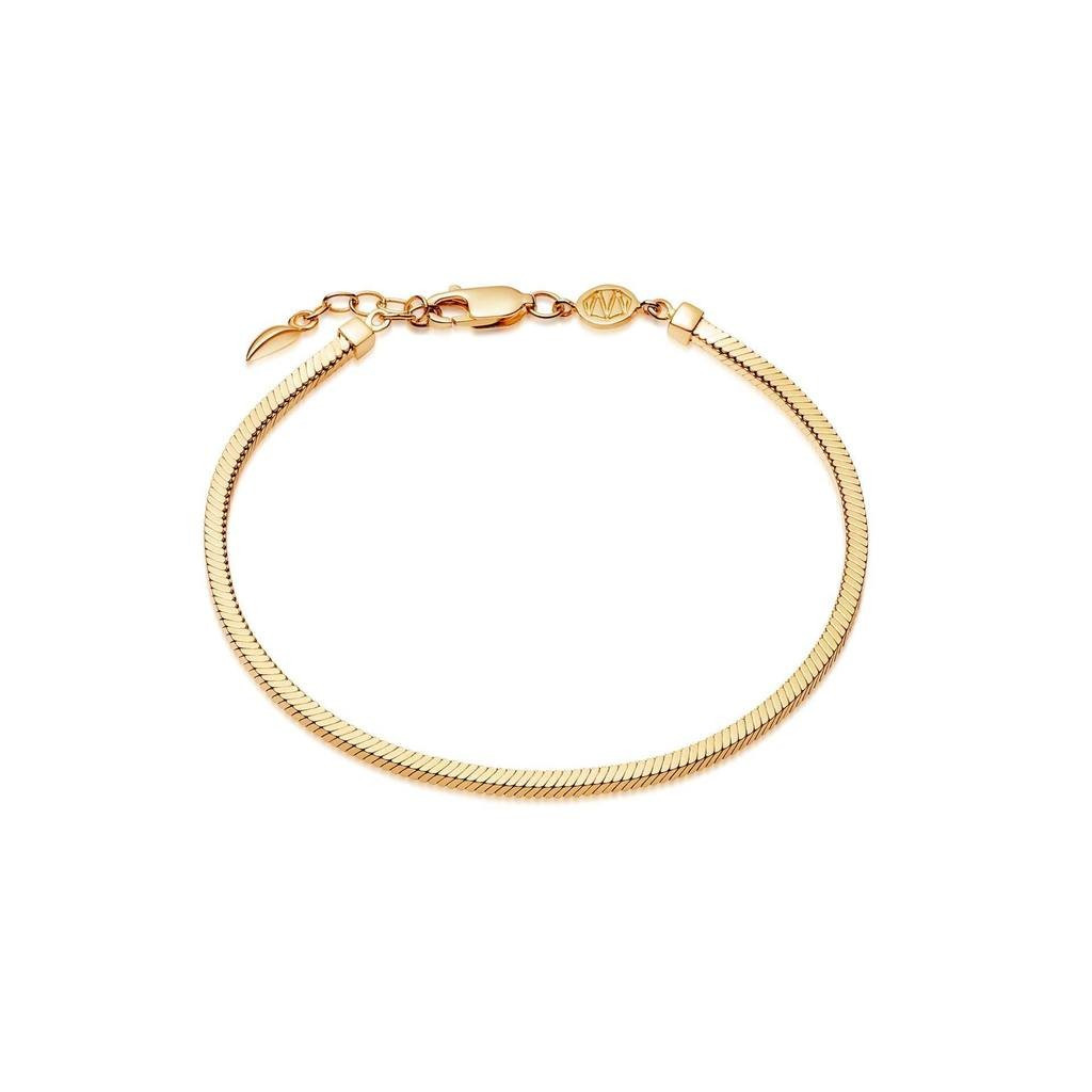 Lucy Williams Gold Square Snake Chain Bracelet | Missoma