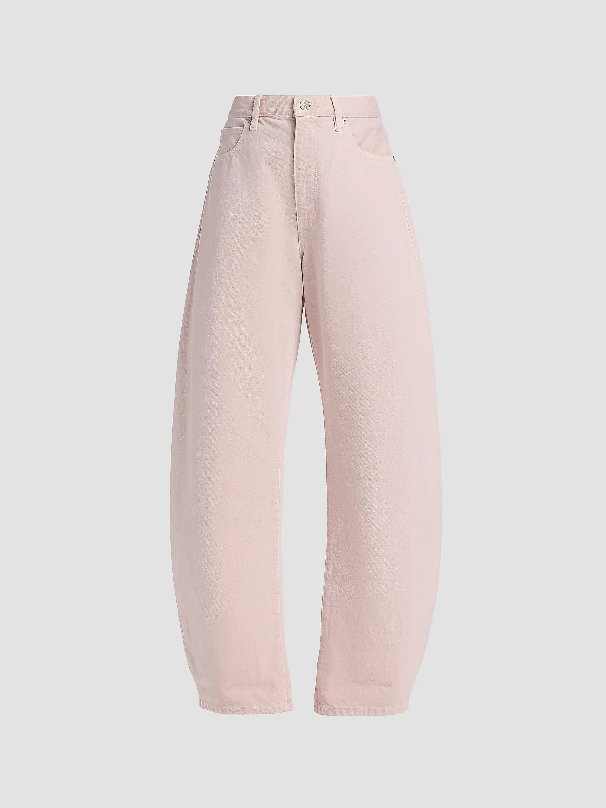 The Bubble Cotton Barrel-Leg Jeans | Saks Fifth Avenue