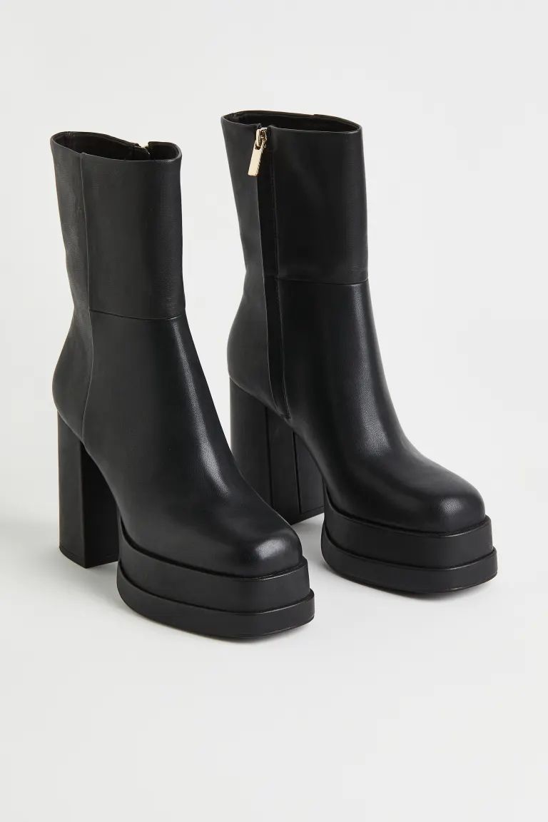 Heeled Platform Boots | H&M (US)
