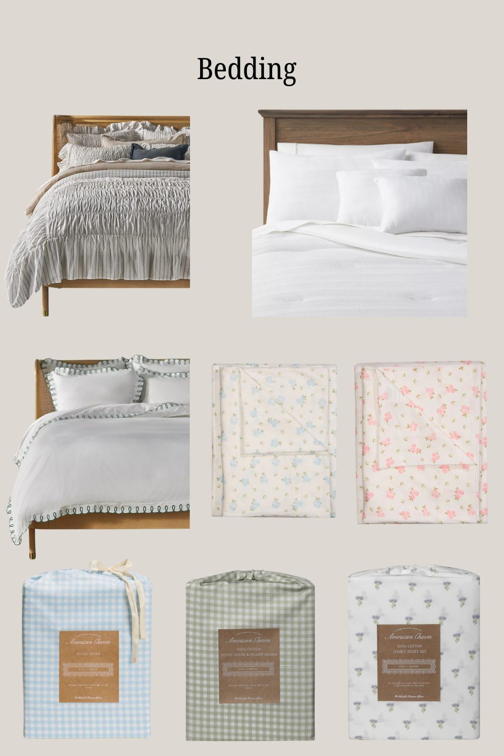 Dreaming of these bedding pieces! I'm getting the bottom right corner! 

 

#LTKHome #LTKFindsUnder100