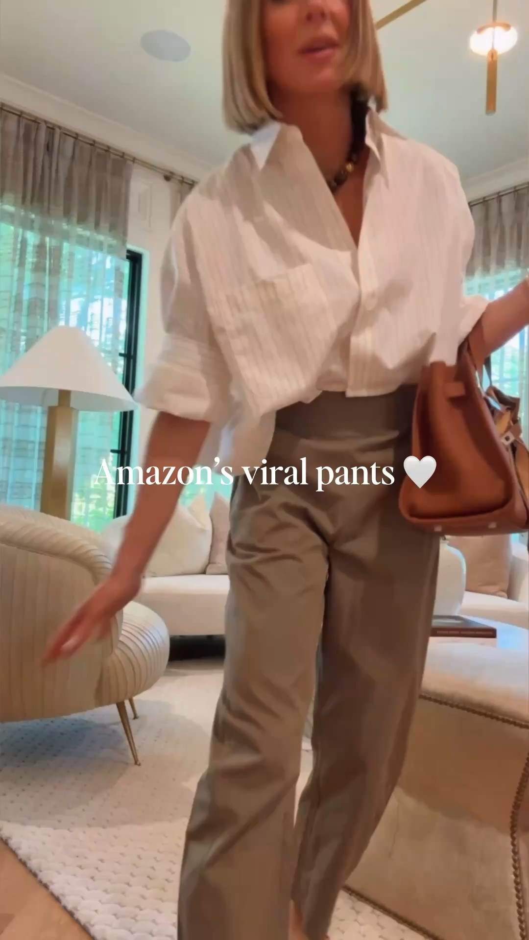 Such a good amazon find! These pants are so good. I'm 5'7 wearing size small fits tts