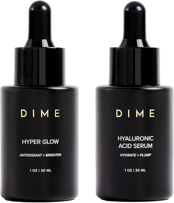 DIME Beauty Serum Set ($64 Value) - Includes Hyaluronic Acid + Hyper Glow Serum (30 ml Each) | Amazon (US)