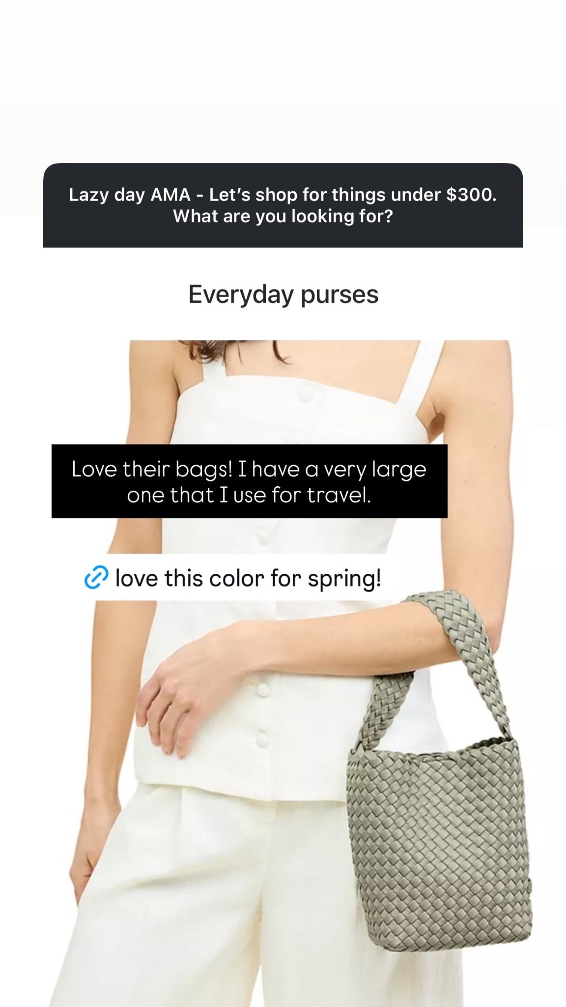 Love their bags! I have a very large one that I use for travel.