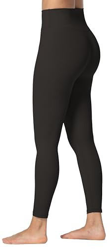 Sunzel Sunzfly Leggings for Women with Tummy Control High Waisted Yoga Pants 7/8 Length for Workout (Seal Brown, Small) | Amazon (US)