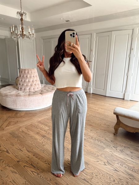 The coziest Soft Rib Wide Leg Pant! Wearing my true size medium, available in two inseams! I’m wearing the 31”!

#LTKMostLoved #LTKSeasonal #LTKGiftGuide