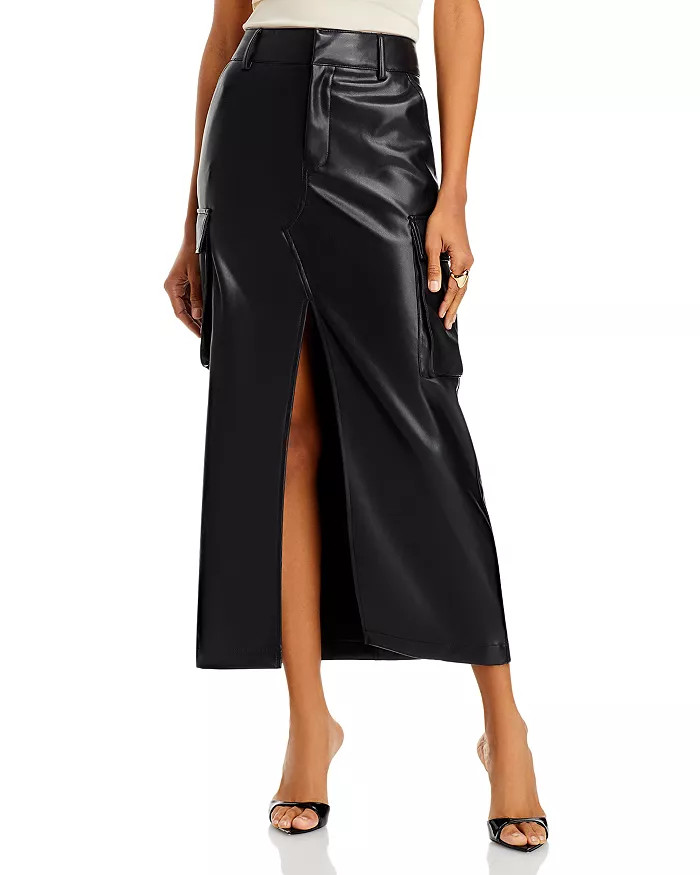 Faux Leather Cargo Maxi Skirt | Bloomingdale's (US)