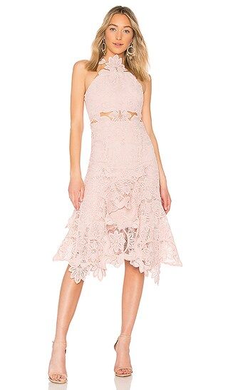 THURLEY Waterlilly Midi Dress in Nude Ivory | Revolve Clothing (Global)