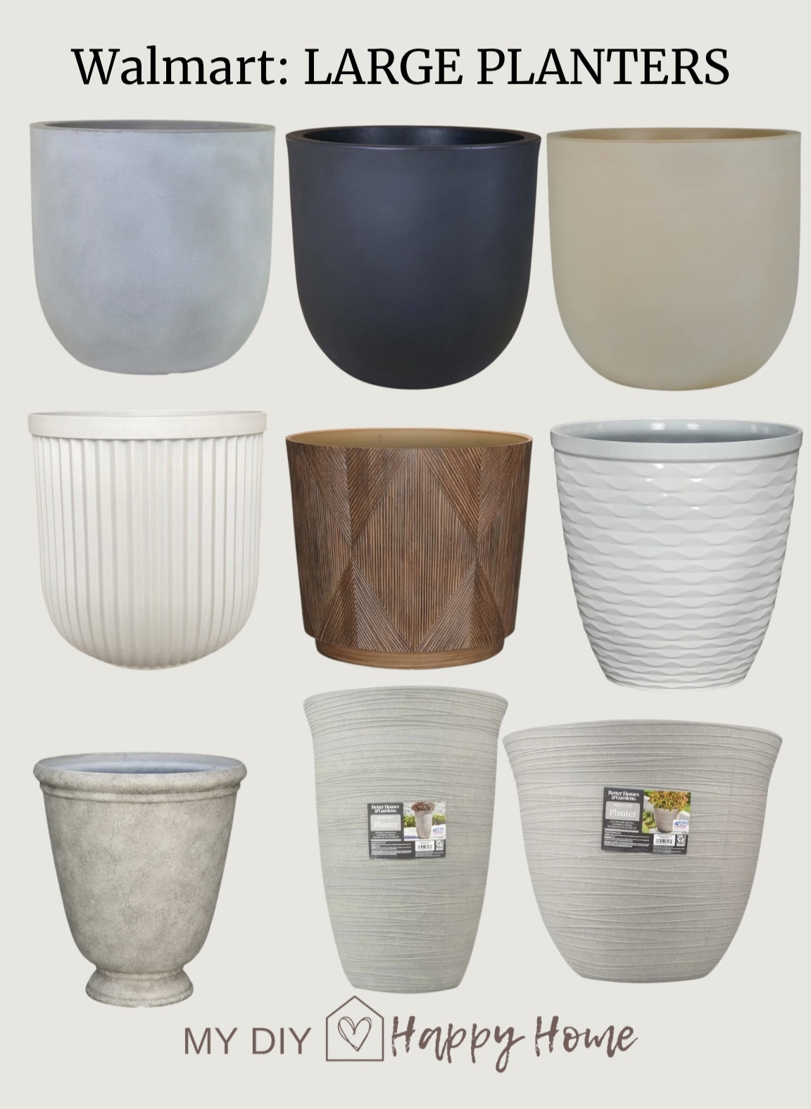 Large outdoor planters from @walmart 

#LTKSeasonal #LTKFind #LTKhome