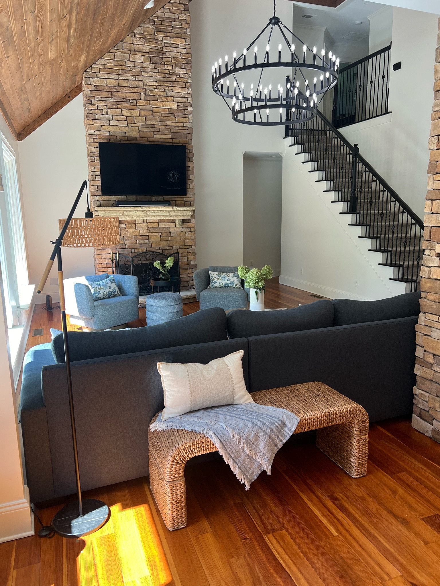 Adorable rattan bench from Target!

#LTKHome #LTKFindsUnder100 #LTKU