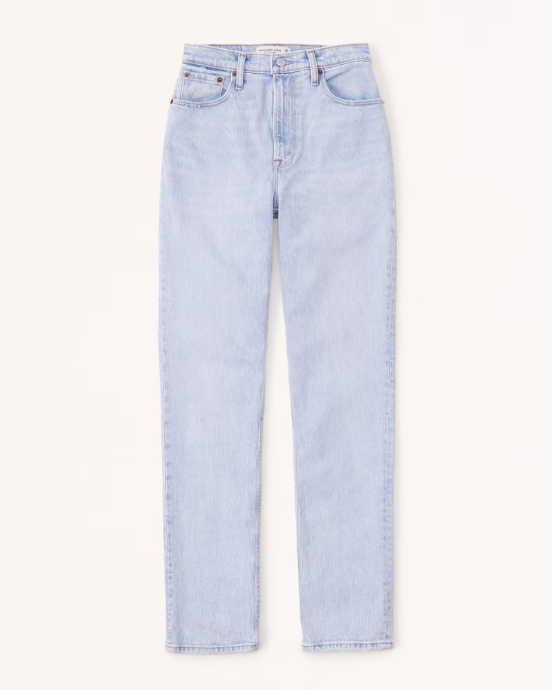 Curve Love Ultra High Rise 90s Straight Jean | Abercrombie & Fitch (US)