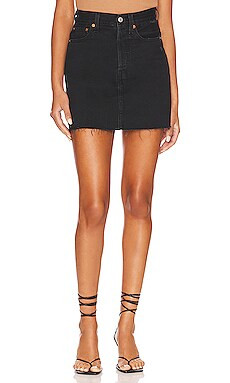 LEVI'S Ribcage Skirt in Left In The Dark from Revolve.com | Revolve Clothing (Global)