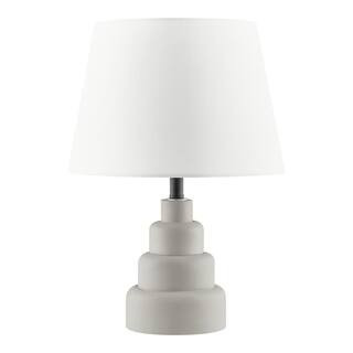 Hampton Bay Tate 14.05 in. Grey Mini Table Lamp RS2204094GR - The Home Depot | The Home Depot