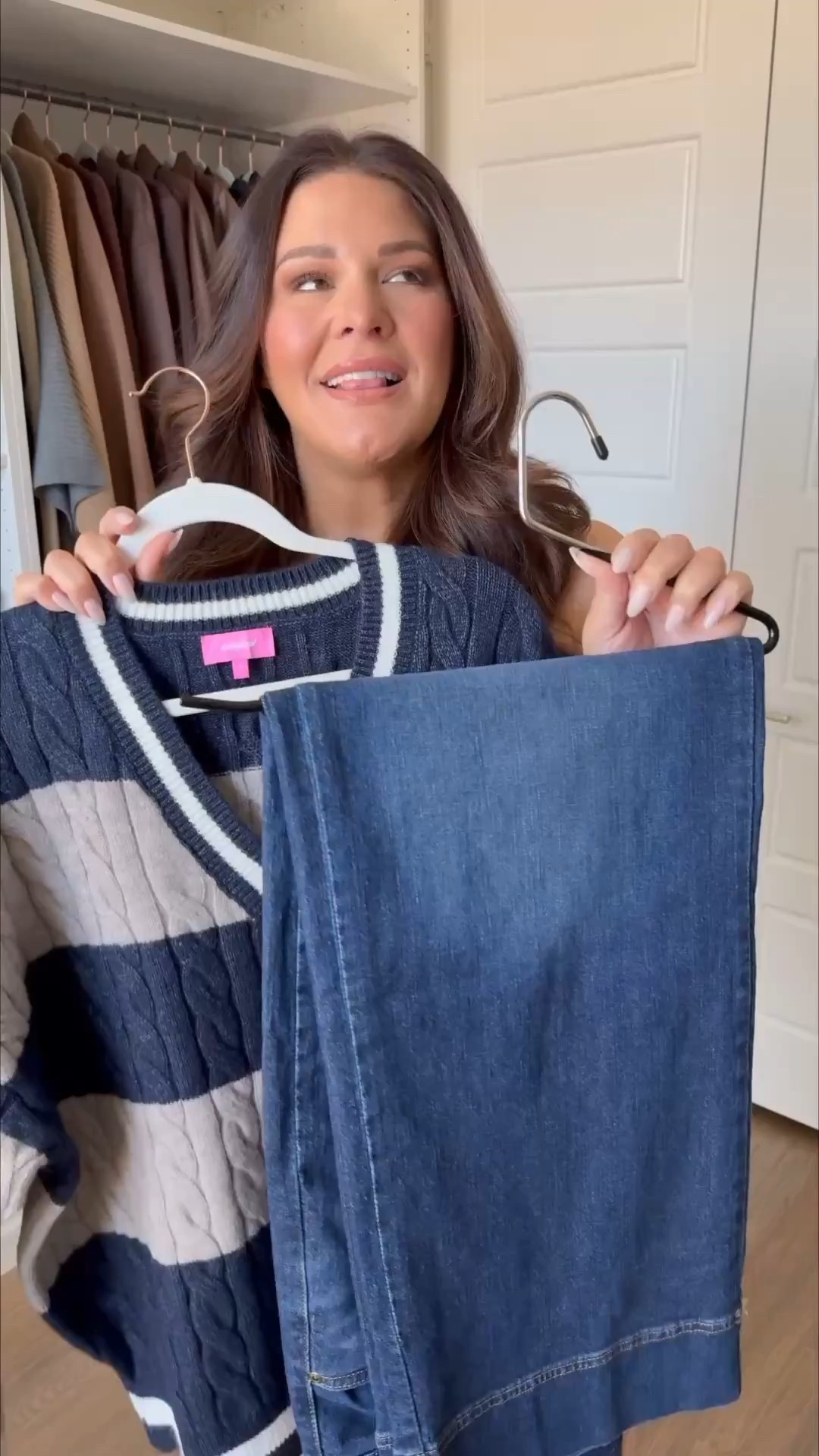 These wide leg jeans are a staple in my wardrobe. They come in different washes and lengths too. Paired with my super cute new varsity sweater and custom name necklace - my favorite Christmas gift! 

Sweater: XL (should have gotten a Large) 
Jeans: 12 Long

millennial fashion, mom style, leggings outfit, Amazon fashion, midsize style, midsize mom style, updating my wardrobe, trendy style, cozy style, school pickup outfit

#midsizefashion #midsizestyle #amazonfinds #amazonfashion #amazonmusthaves #stylereels #fashionreels #casualfashion

#LTKgrwm #LTKMidsize #LTKootd #LTKootd #LTKgrwm #LTKMidsize