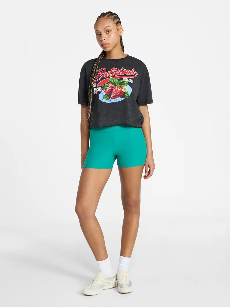 No Boundaries Shorty Shorts, Women's XXS/XS-XXL/1X | Walmart (US)