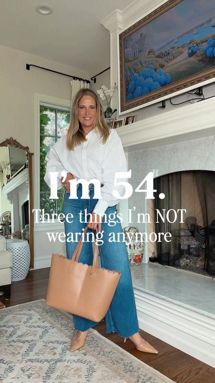 Right now new fall arrivals like my blouse and jeans are 30% off.  Like my Mother and Paige jeans!

1. Retiring the boring straight-sleeve button-down for good. A balloon sleeve adds movement and softness — so much more flattering after 50 than something stiff and boxy.

2. The same stiff, boxy button-down I’ve worn for years. It just sat there, no shape, no movement. I’m finally getting button-downs with a balloon sleeve that actually flatter the body I have now.

3. The same Birkenstocks and comfy flats I’ve leaned on for years. Easy, sure — but not exactly elevated. I’m finally getting kitten heels that are just as comfortable AND give me height and a little sex appeal.

#LTKOver40 #LTKSaleAlert