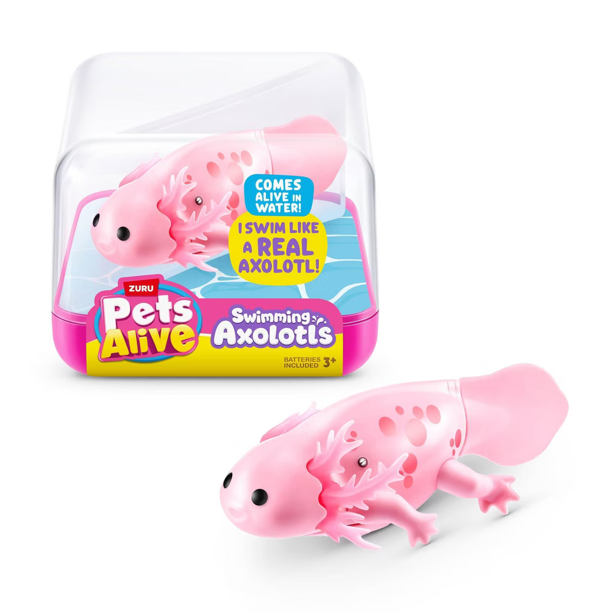 Pets Alive Swimming Axolotl - Pink | Target