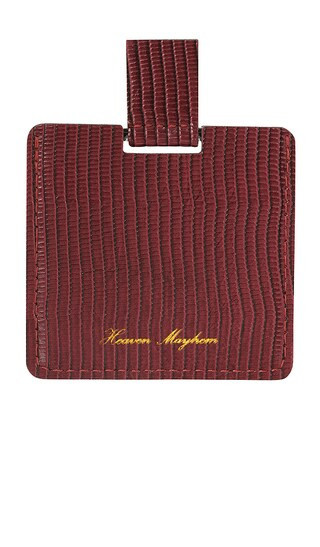 Heaven Mayhem Mirror Compact in Burgundy. | Revolve Clothing (Global)