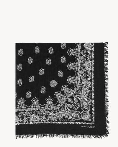 square bandana in cashmere blend | Saint Laurent Inc. (Global)