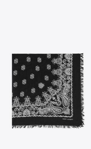 square bandana in cashmere blend | Saint Laurent Inc. (Global)