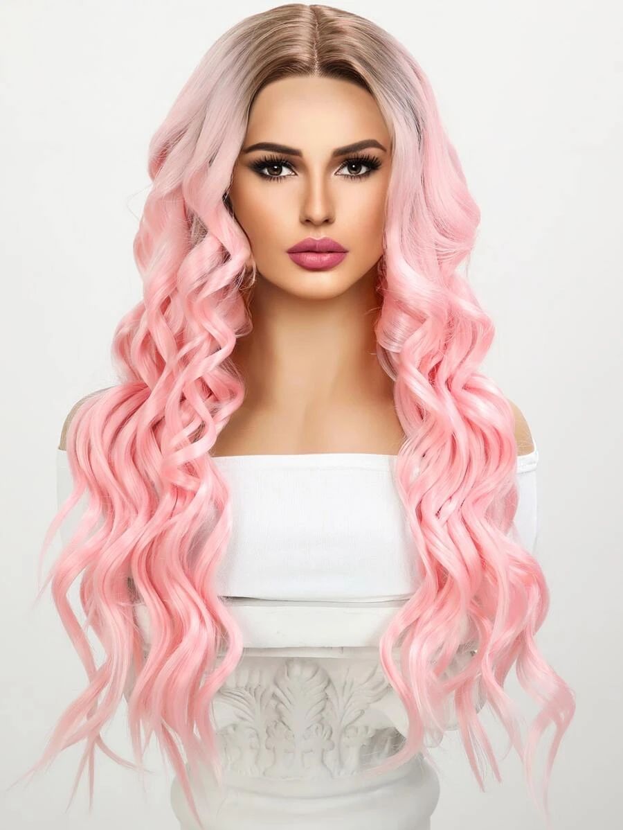 13*6*1 Lace Front Long Curly Synthetic Wig SKU: sb2301075087112261(4 Reviews)$43.00S3 ExclusiveTh... | SHEIN