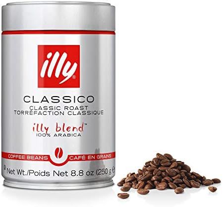 illy Classico Whole Bean Coffee, Medium Roast, Classic Roast with Notes Of Chocolate & Caramel, 1... | Amazon (US)