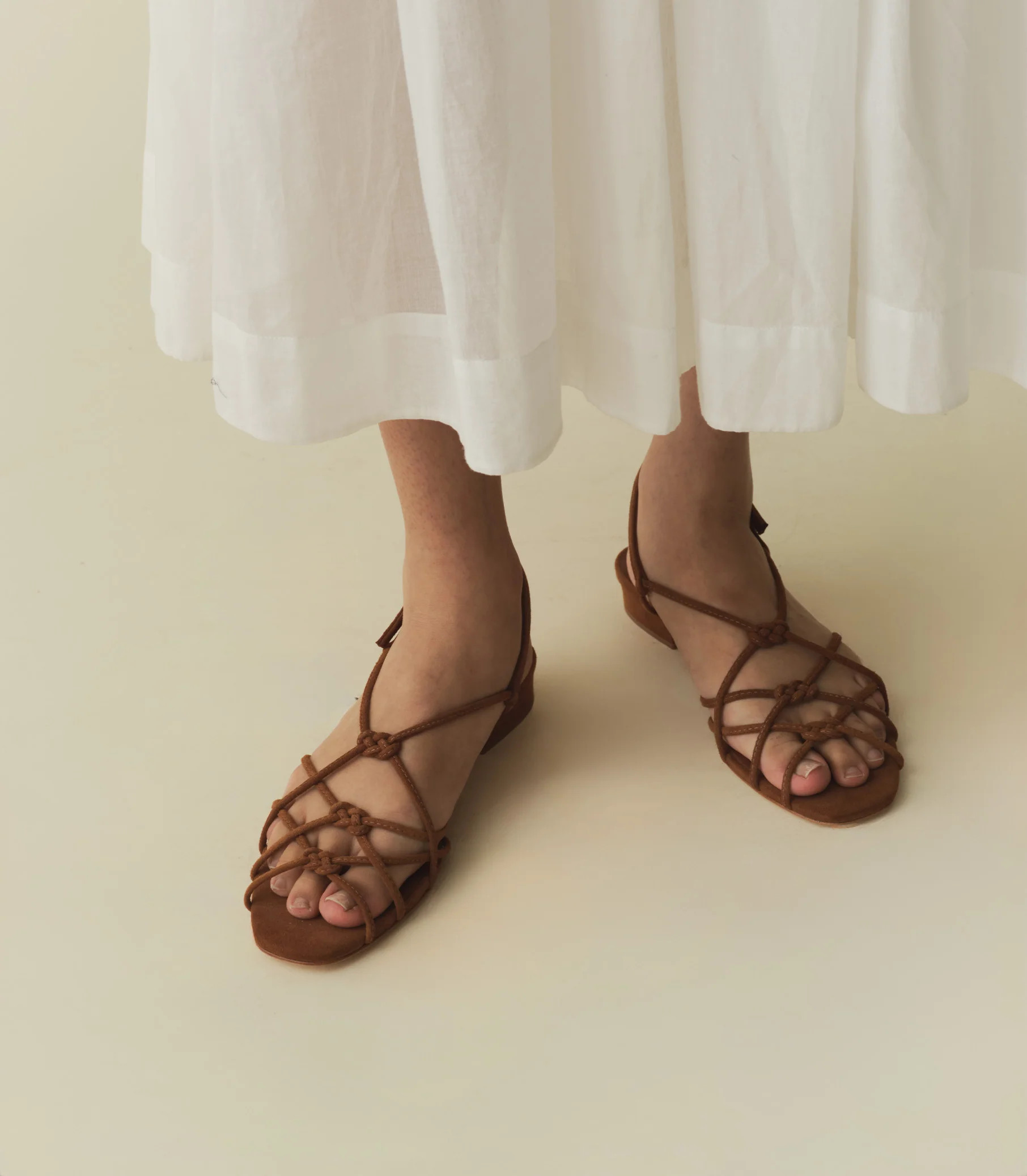 Corsica Sandal - Cognac Suede | DÔEN | DOEN