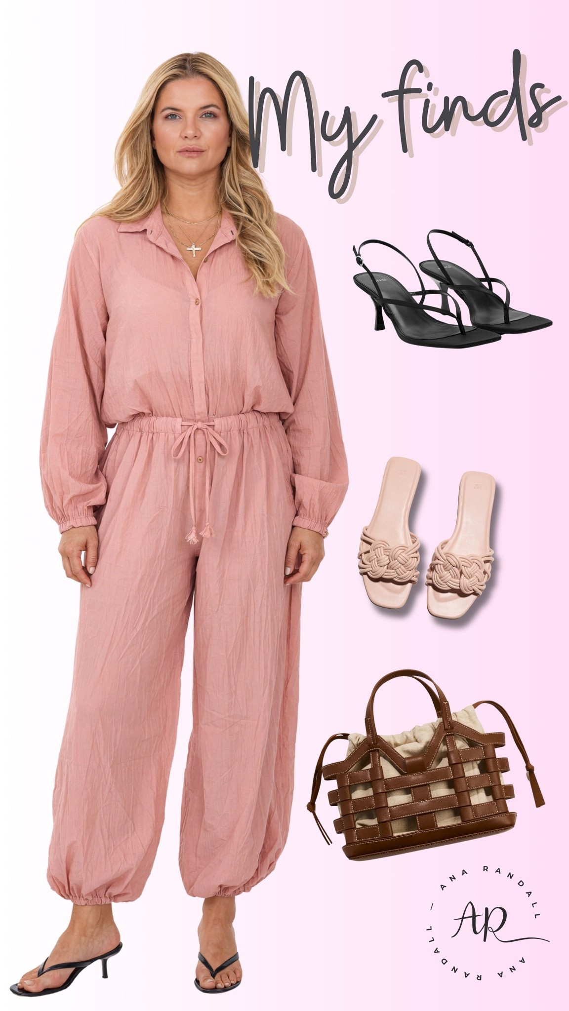 Obsessed with this dusty pink jumpsuit! It's the perfect blend of comfy and boho-chic for those long drives or weekend getaways. 
Shop the look on my LTK!

XOXO,
Ana Randall💗
#LTKunder50 #BohoStyle
#JumpsuitWeather

#LTKshoes #LTKstyletip

#LTKTravel #LTKTravel