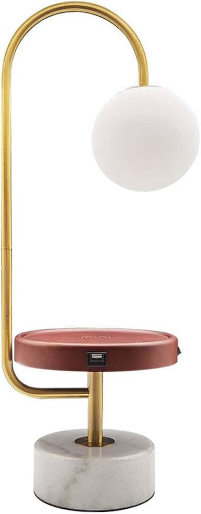 Hsyile KU300239 Contemporary Modern Creative Table Lamp with USB Charging Ports,Suitable for Livi... | Amazon (US)