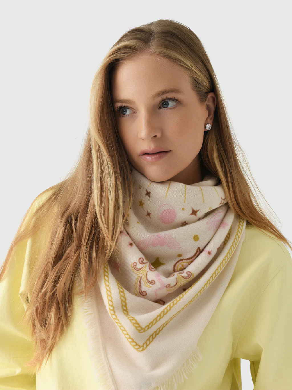 Freya Women's Cosmic Rodeo Cashmere Bandana Sweater Wrap | Saint Bernard