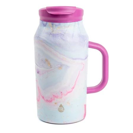 Tal 40 Ounce Pink Swirl Stainless Steel Basin Water Bottle | Walmart (US)