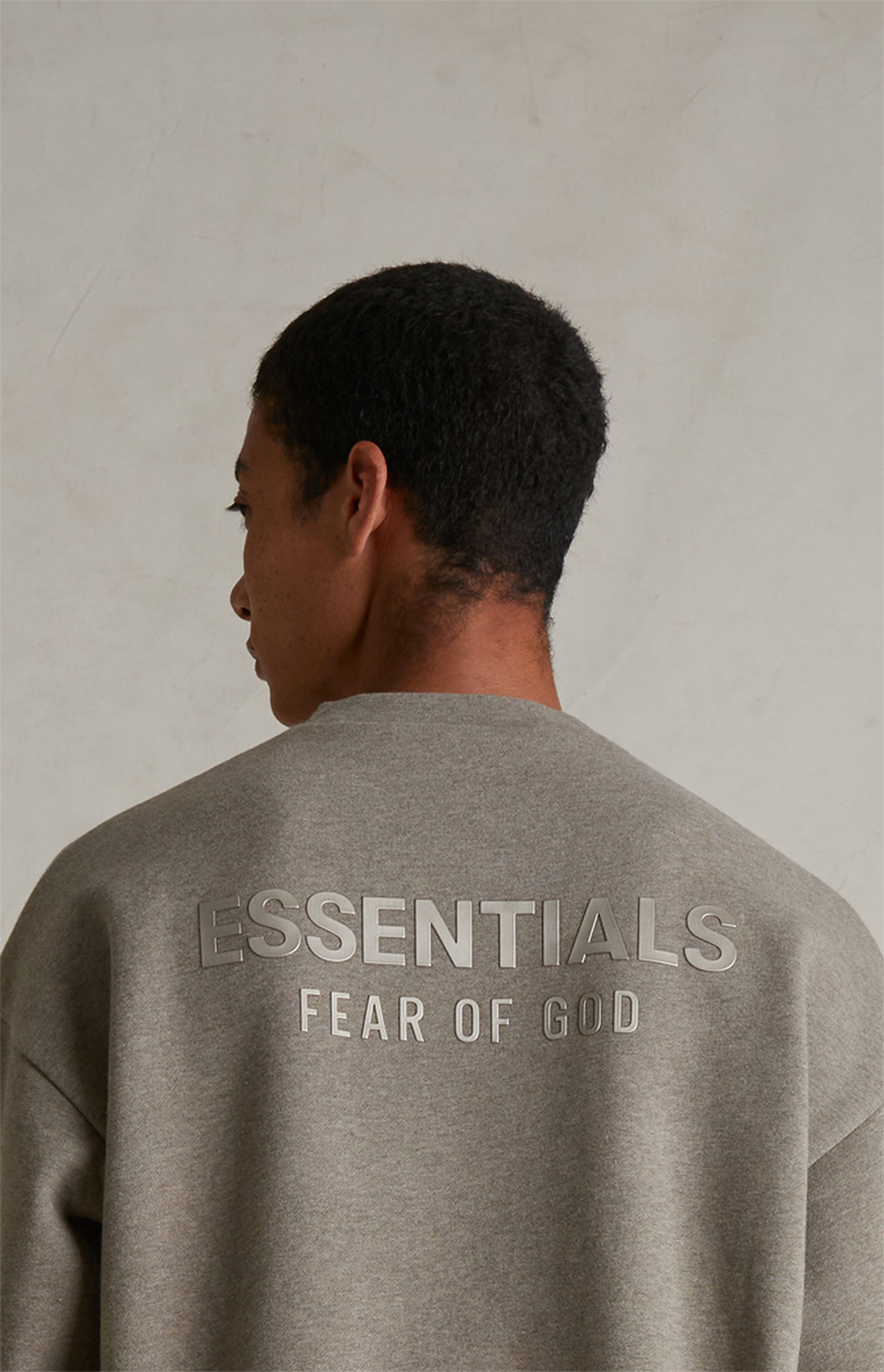 Fear of God ESSENTIALS Homestead Heather Classic Fleece Crew Neck Sweatshirt | PacSun