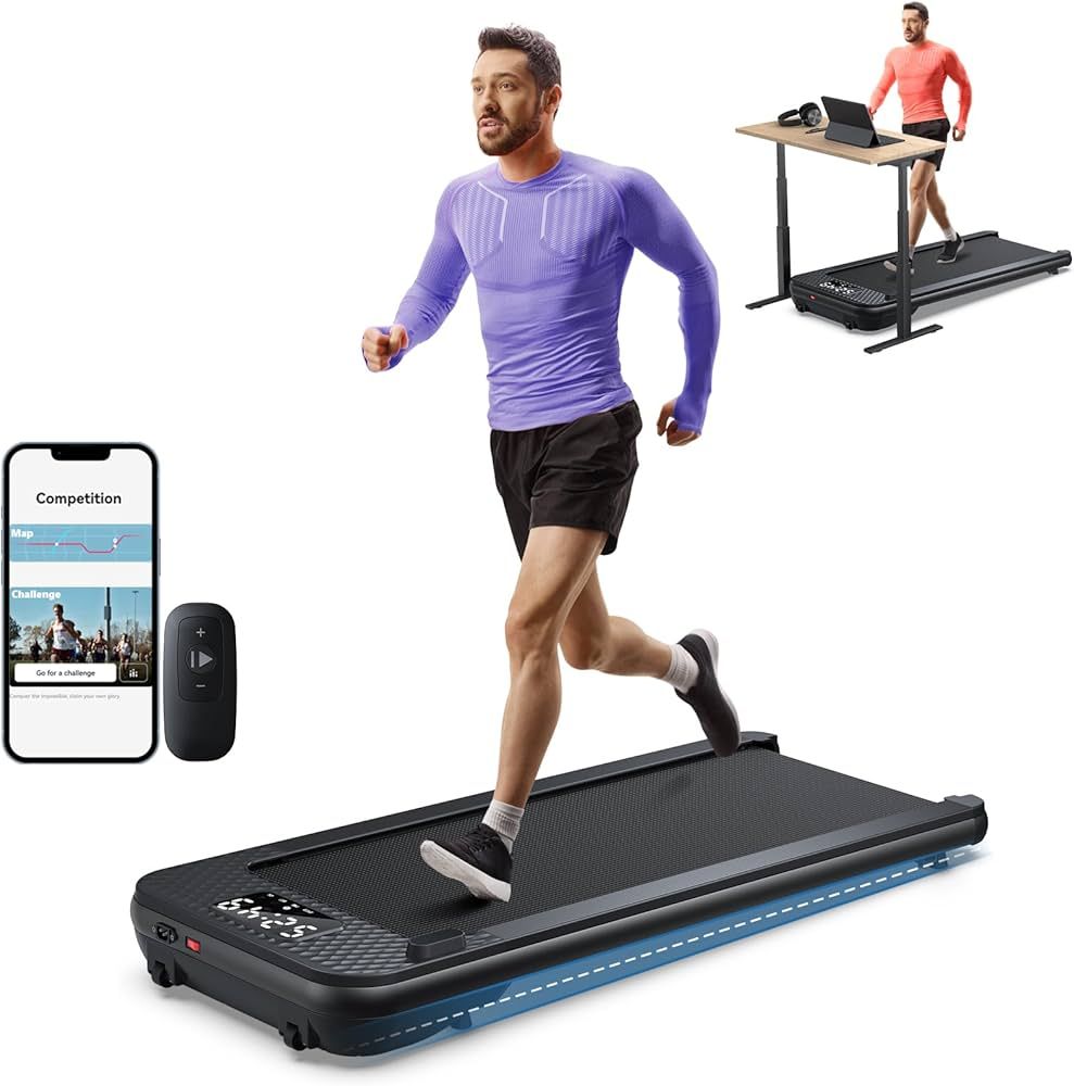 Walking Pad Treadmill, Walking Pad with Incline, [Voice Controlled] Smart Under Desk Treadmill Wo... | Amazon (US)