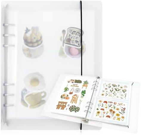 A5 Sticker Storage Organizer Binder Collecting Book Reusable Sticker Collection Holder Notebook B... | Amazon (US)