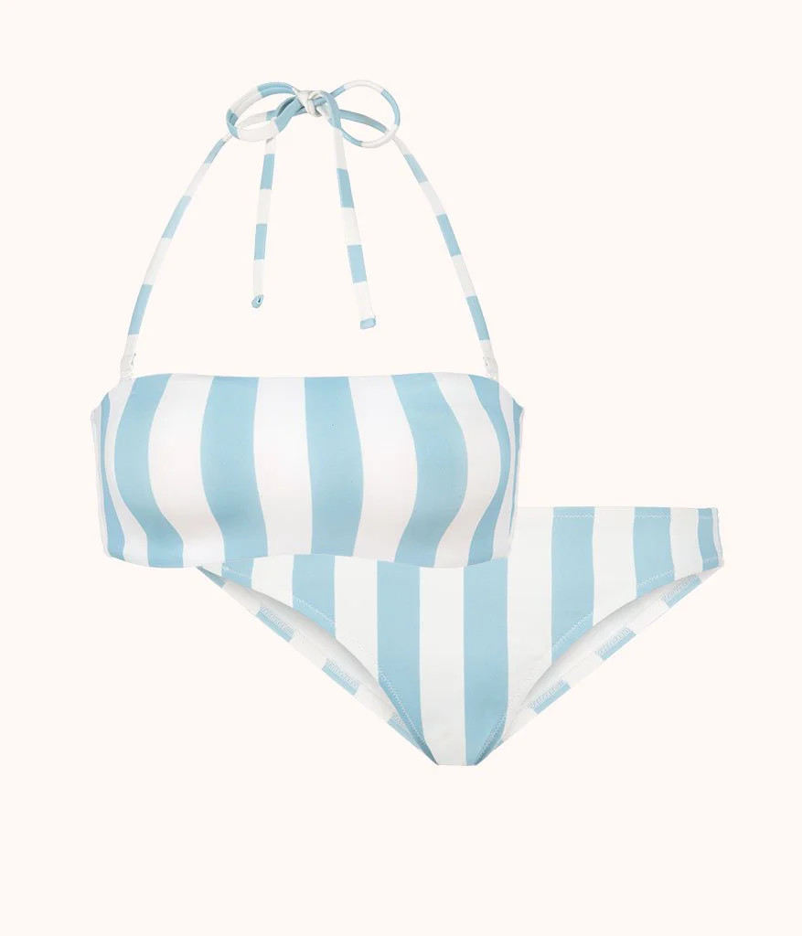 The Bandeau & Bikini Swim Bundle - Print: Cabana Stripe | LIVELY