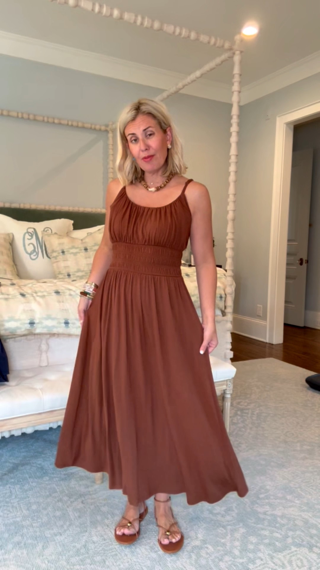 This is sooo good! Great throw on and go dress! I’m in small dress and 8 sandal tts. 

*code mixandmatch for 25% off Erin McDermott

#LTKOver40 #LTKSeasonal #LTKPetite #LTKdayinmylife #LTKootd #LTKmomlife