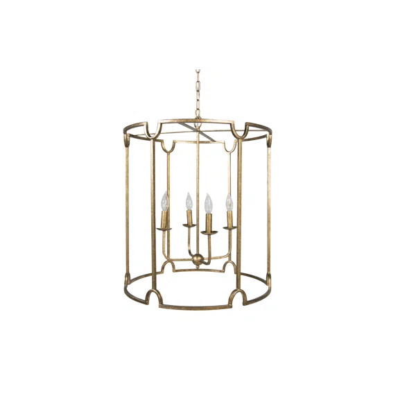 Stella 4 - Light Dimmable Lantern Drum Chandelier | Wayfair North America