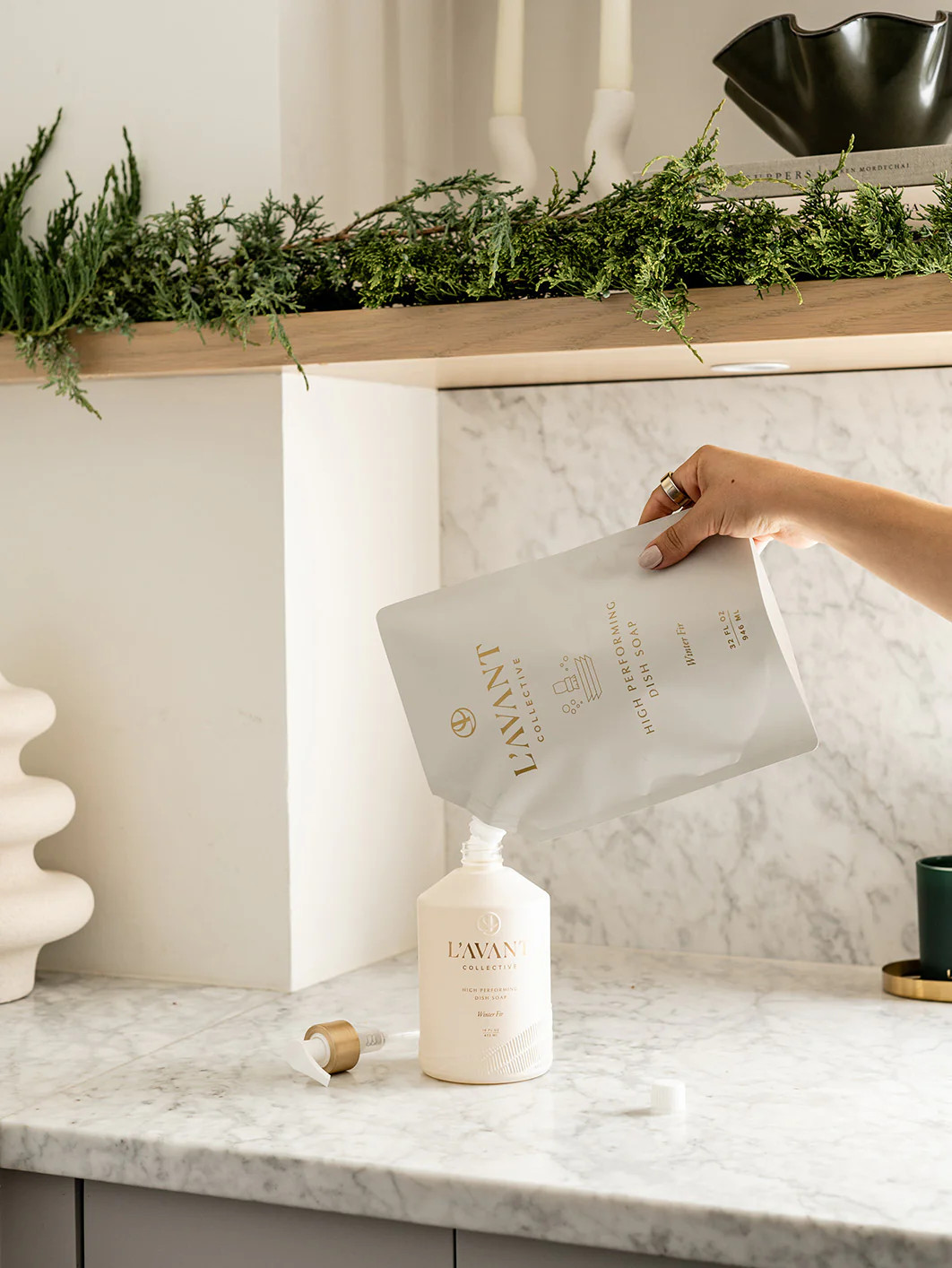 Limited Edition Winter Fir Dish Soap Refill | L'AVANT Collective