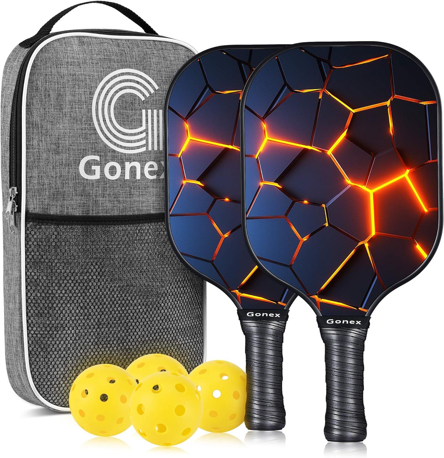 Gonex Pickleball Paddles Set of 2 Graphite Pickleball Set Pickleball Rackets Equipment with Pickl... | Amazon (US)