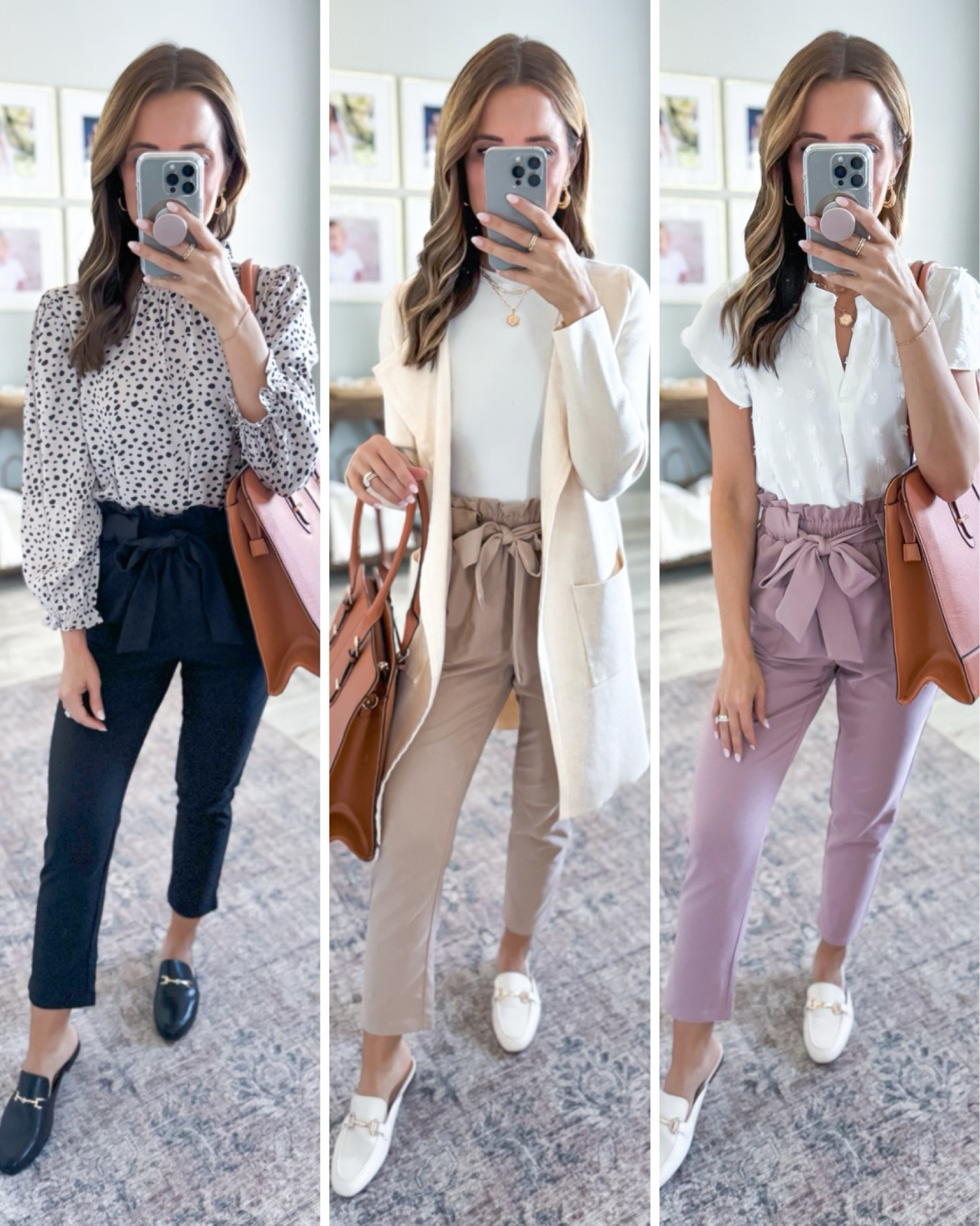 Amazon work outfit. Amazon workwear. Amazon business casual. Amazon teacher outfit. Amazon ankle straight pants in XS, colors camel, puce and black. Amazon bodysuit in XS. Amazon coatigan in XS, beige. Neutral workwear. Mules are TTS. Amazon work tote. 

#LTKshoecrush #LTKtravel #LTKworkwear