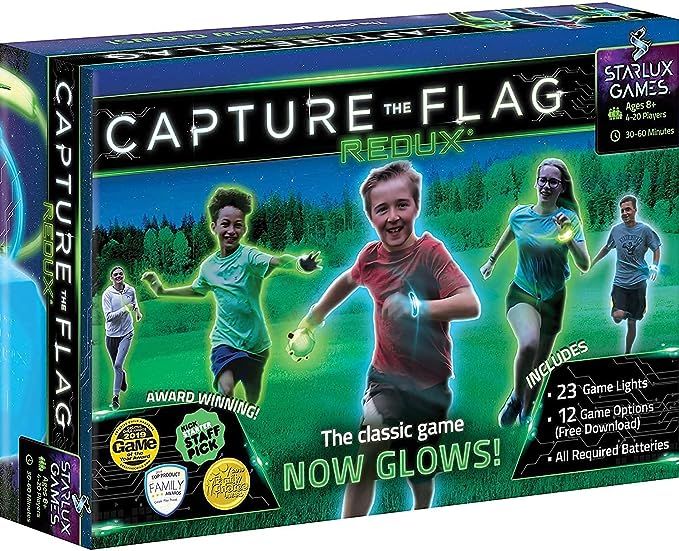 Capture The Flag Redux: The Original Glow-in-The-Dark Outdoor Game for Birthday Parties, Youth Gr... | Amazon (US)