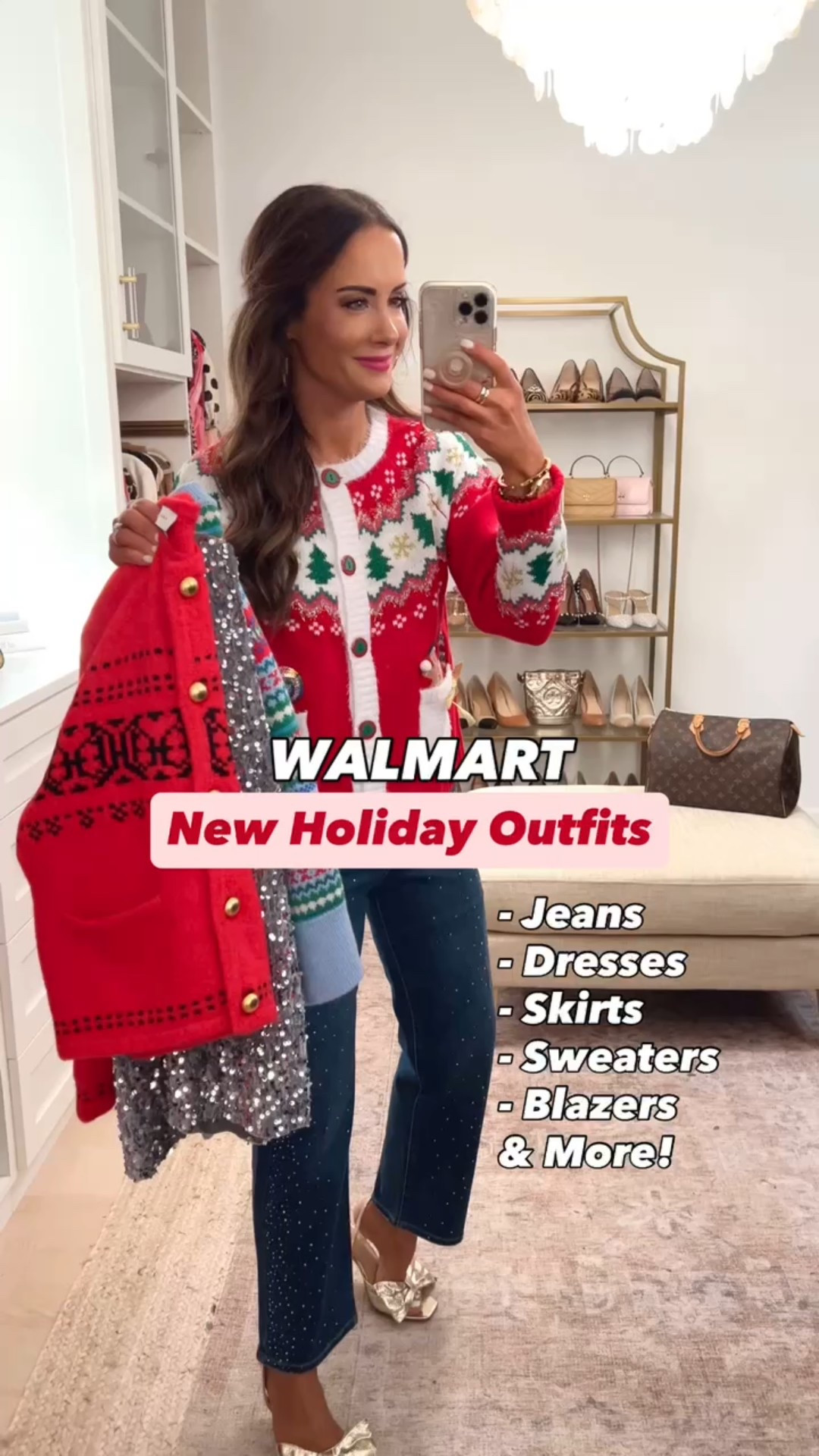 New holiday finds!!! Runs tts but would say to size down in red brocade dress , plaid black skirt, red puff sleeve top and black velvet midi dress. Wearing small in everything else ♥️