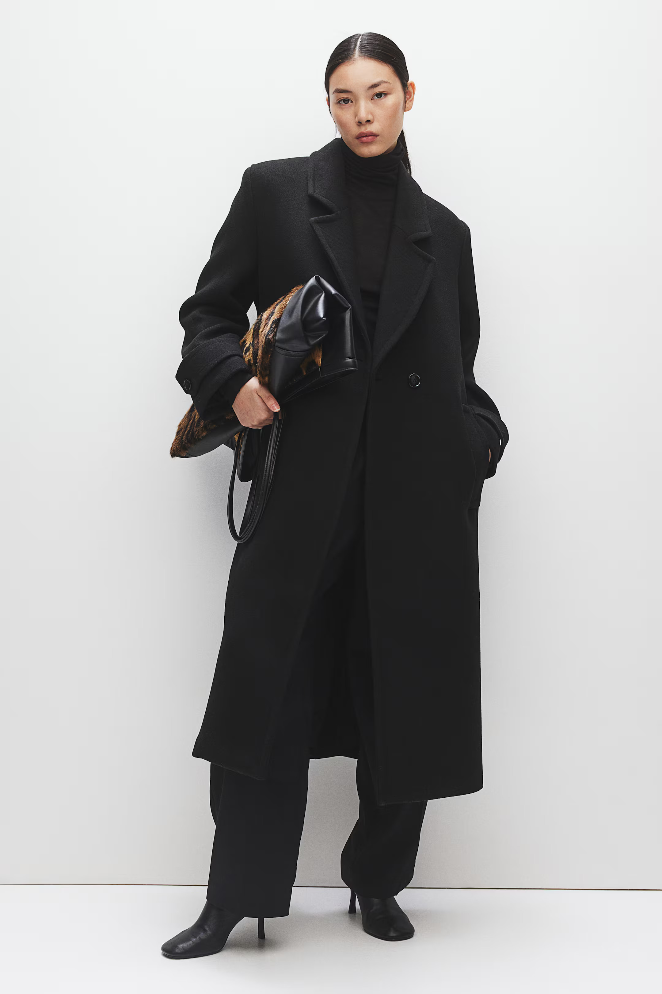 Maxi Coat - Black - Ladies | H&M US | H&M (US + CA)