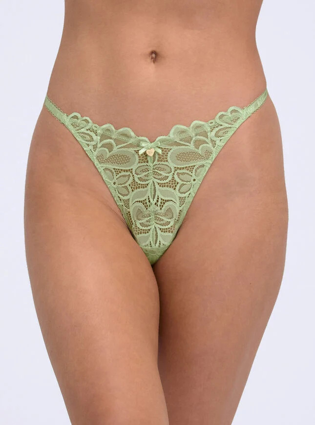 Heidi tanga thong - Pistachio | Boux Avenue (UK)