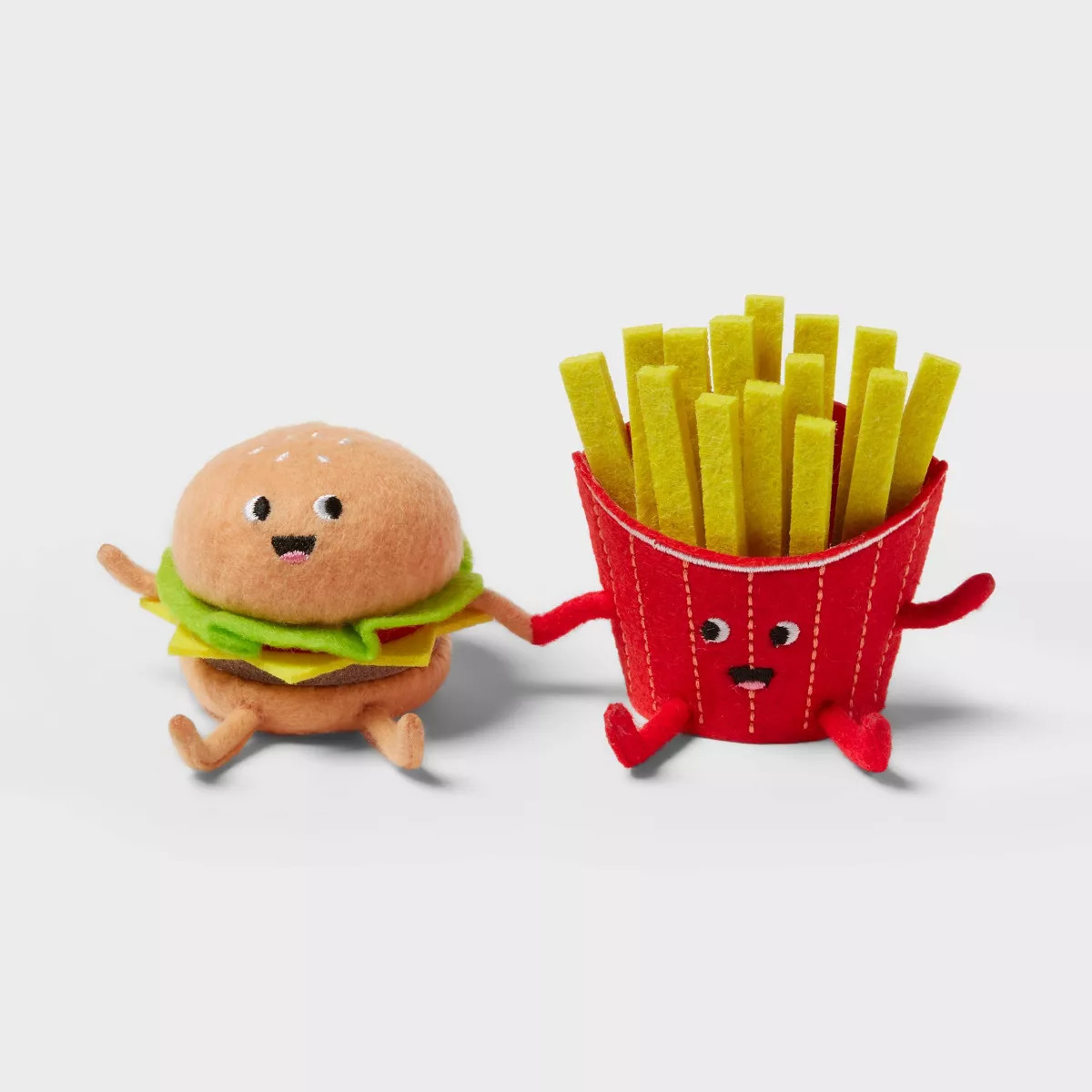 Felt Duo Cheeseburger and Fries Summer Figurines - Sun Squad™ | Target