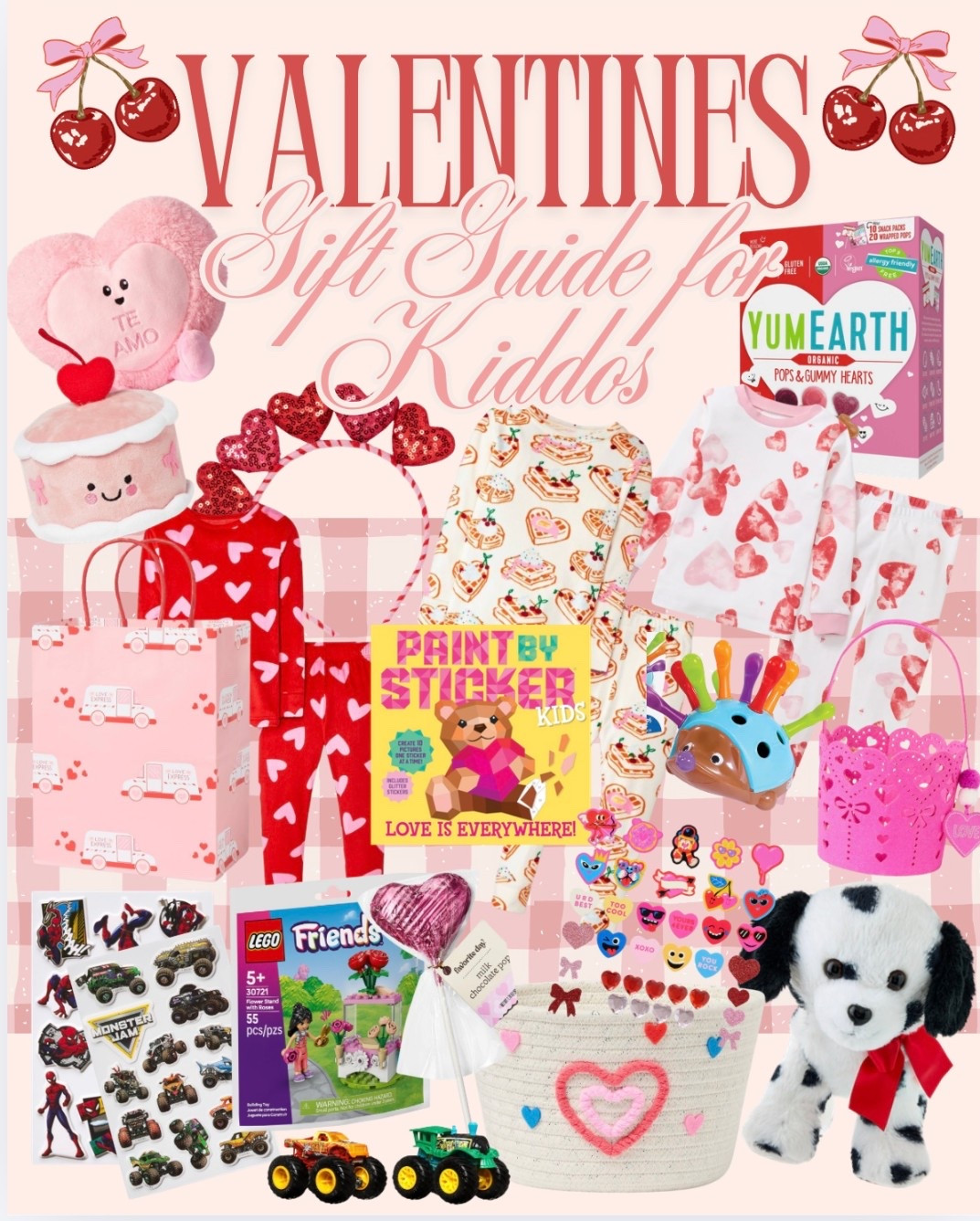 Sweet little gift ideas for your sweet little ones! Easy to put together gift baskets and healthier sweet treat ideas that are dye free and yummy! Think favorite stickers, yummy treats, pjs, stuffys, activity books, and a small toy! 🧸 

#LTKValentine #LTKKids