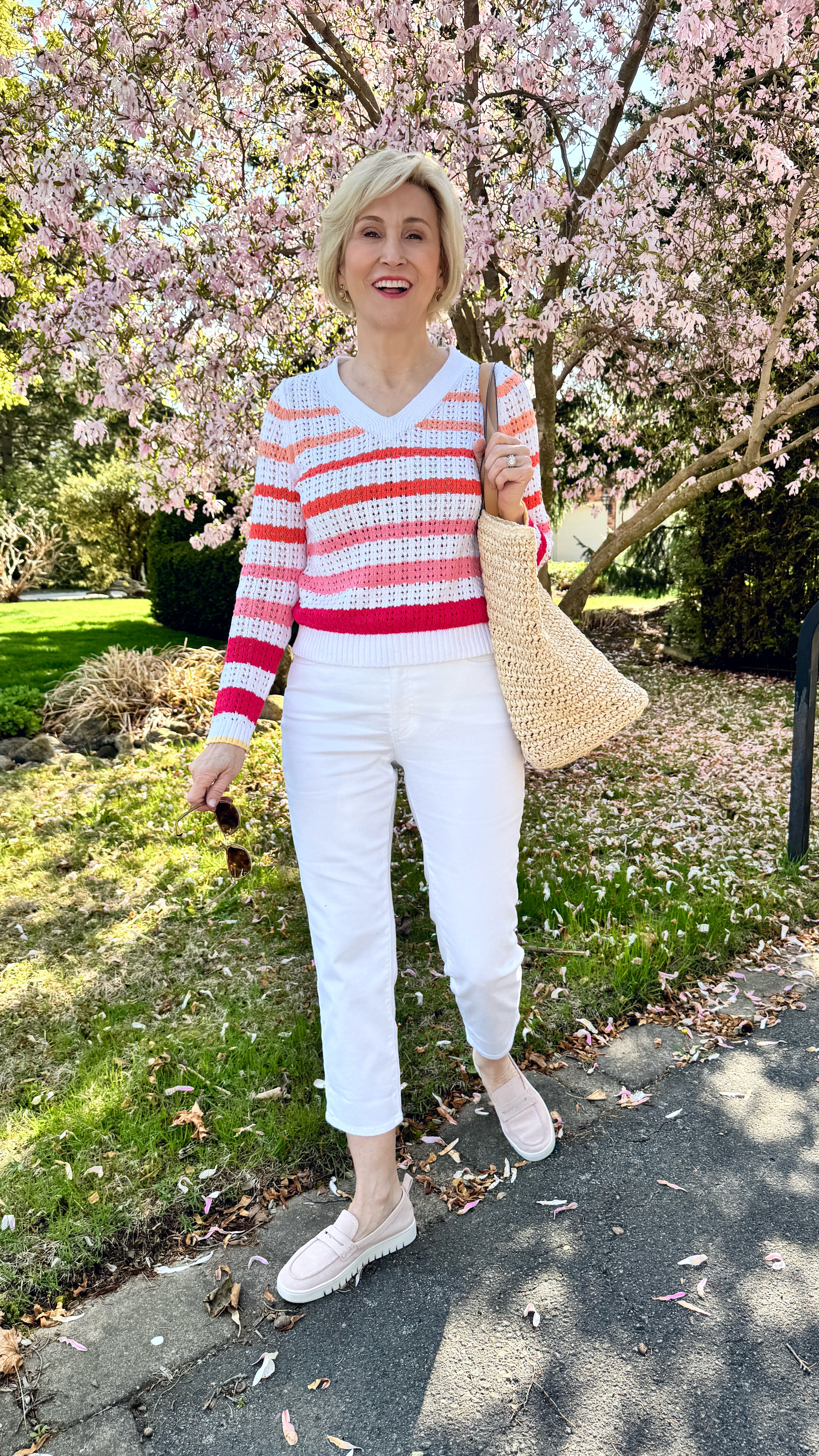 Here’s a look to try this spring. This open knit stitch pullover from @talbots is an effortless pick for the season. Pair them with these cute cropped jeans and pink uptown loafers for a sweet springtime look.
💕Scroll down to shop & follow for more


#LTKSeasonal #LTKOver40
