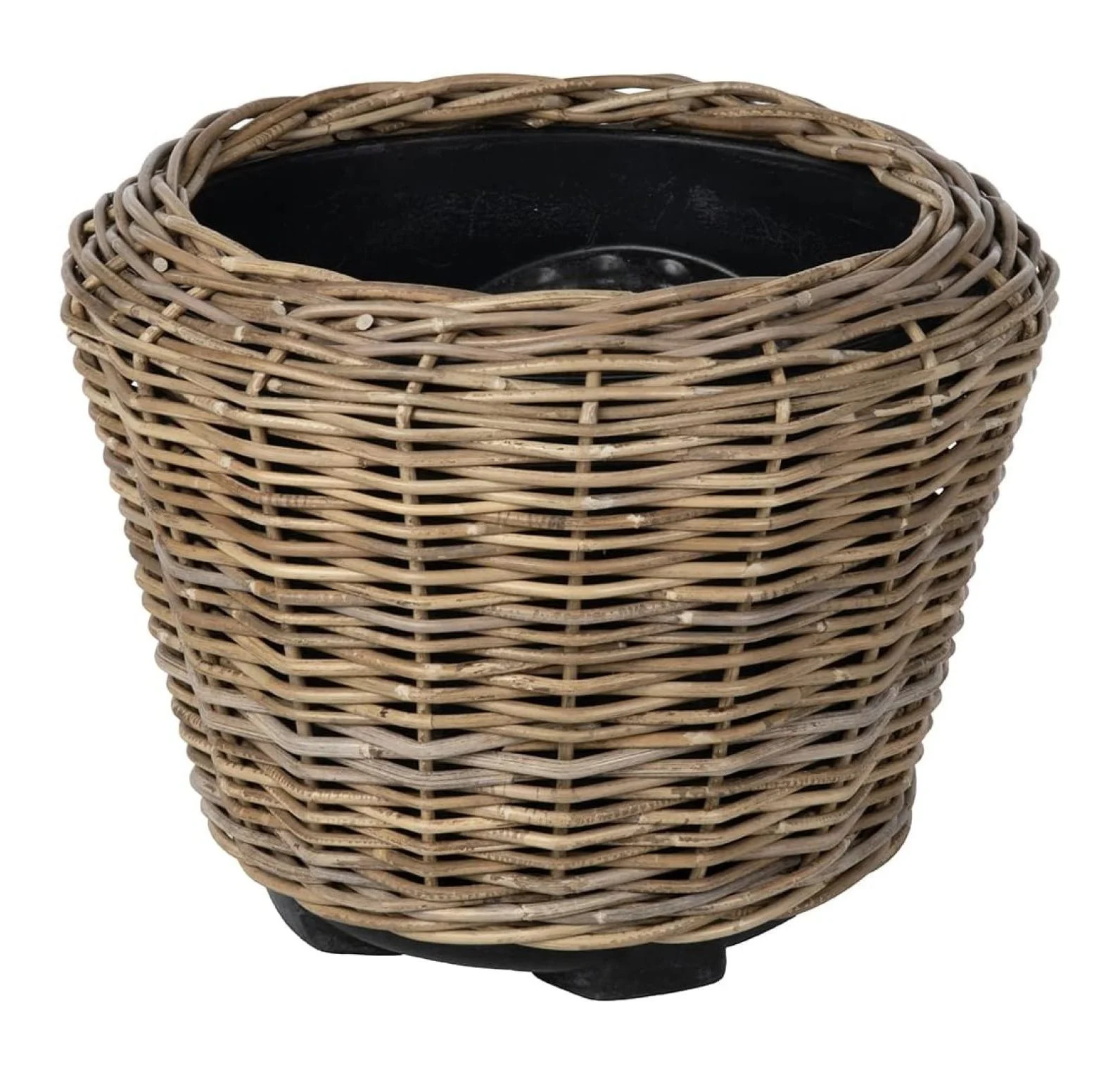 Rattan Kobo Indoor & Outdoor Planter Basket with Plastic Pot, Large, 6.5 Gallon Soil Capacity | Walmart (US)