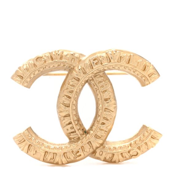 CHANEL CC Logo Brooch Gold | FASHIONPHILE (US)